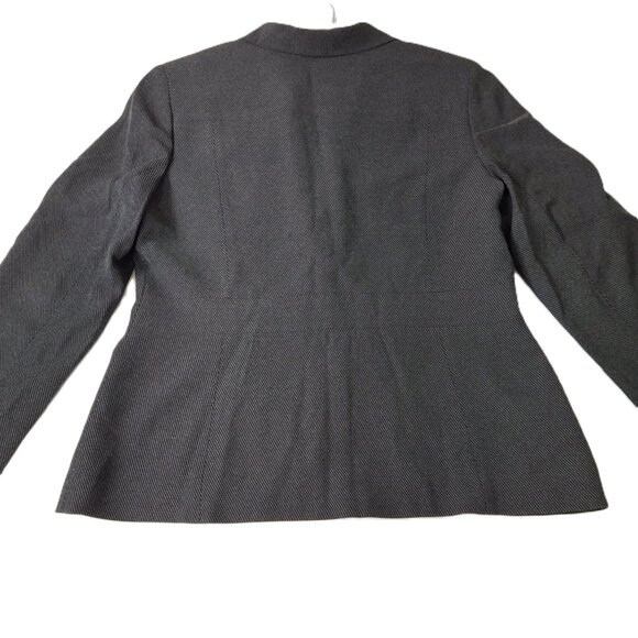Anne Klein Tailored One Button Career Suit Blazer Jacket Sz 12 Lined Vintage - Picture 10 of 15